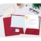 Better Office Products 2 Pocket Glossy Laminated Paper Folders Portfolio Letter Size, Burgundy Red, 25PK 80185 - alternate 2